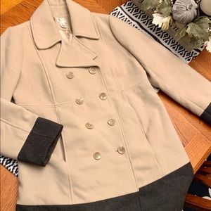 Large Motherhood Maternity Wool Coat